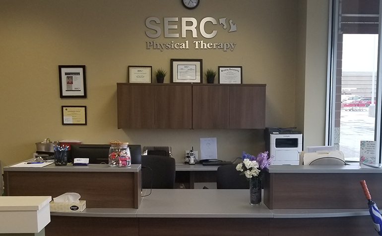 SERC Physical Therapy in South Overland Park, KS (Stanley) Reception Desk